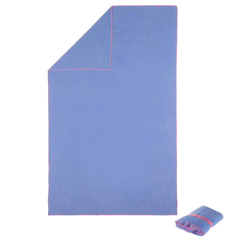 Piros, extra kis helyigényű mikroszálas törülköző, L: 80x130 cm 