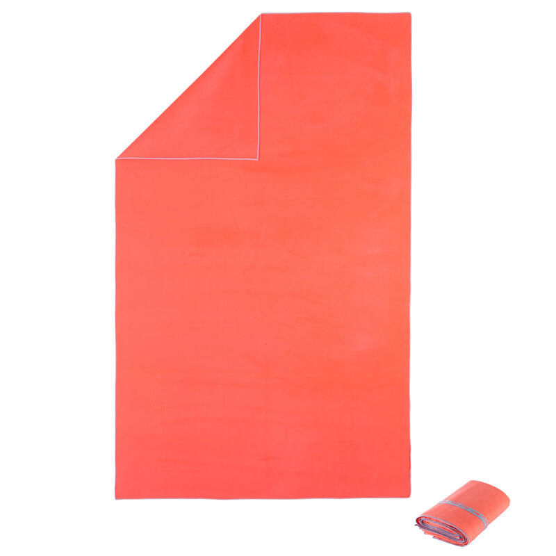 Toalla microfibra talla XL 110 x 175 cm naranja