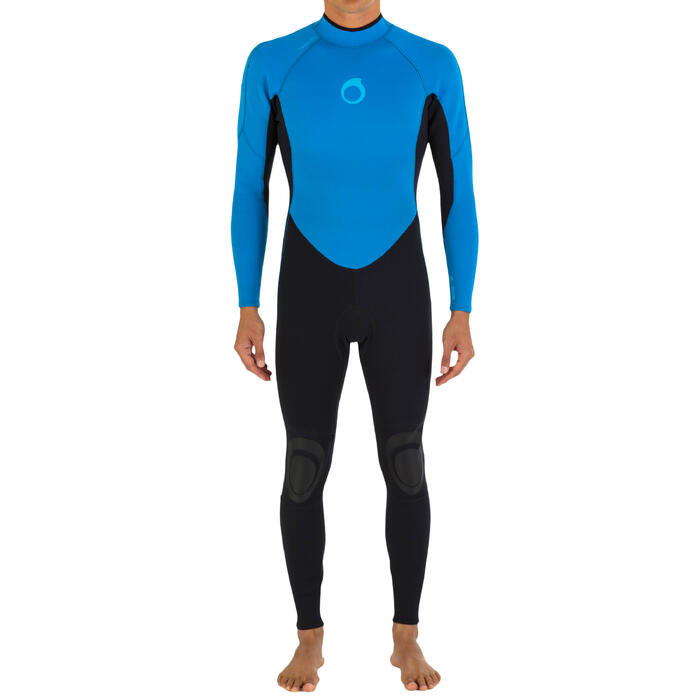 Olaian Heren wetsuit 100 neopreen 2/2 mm blauw Decathlon.nl
