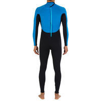 100 Men's 2/2 mm Neoprene Surfing Wetsuit - Blue