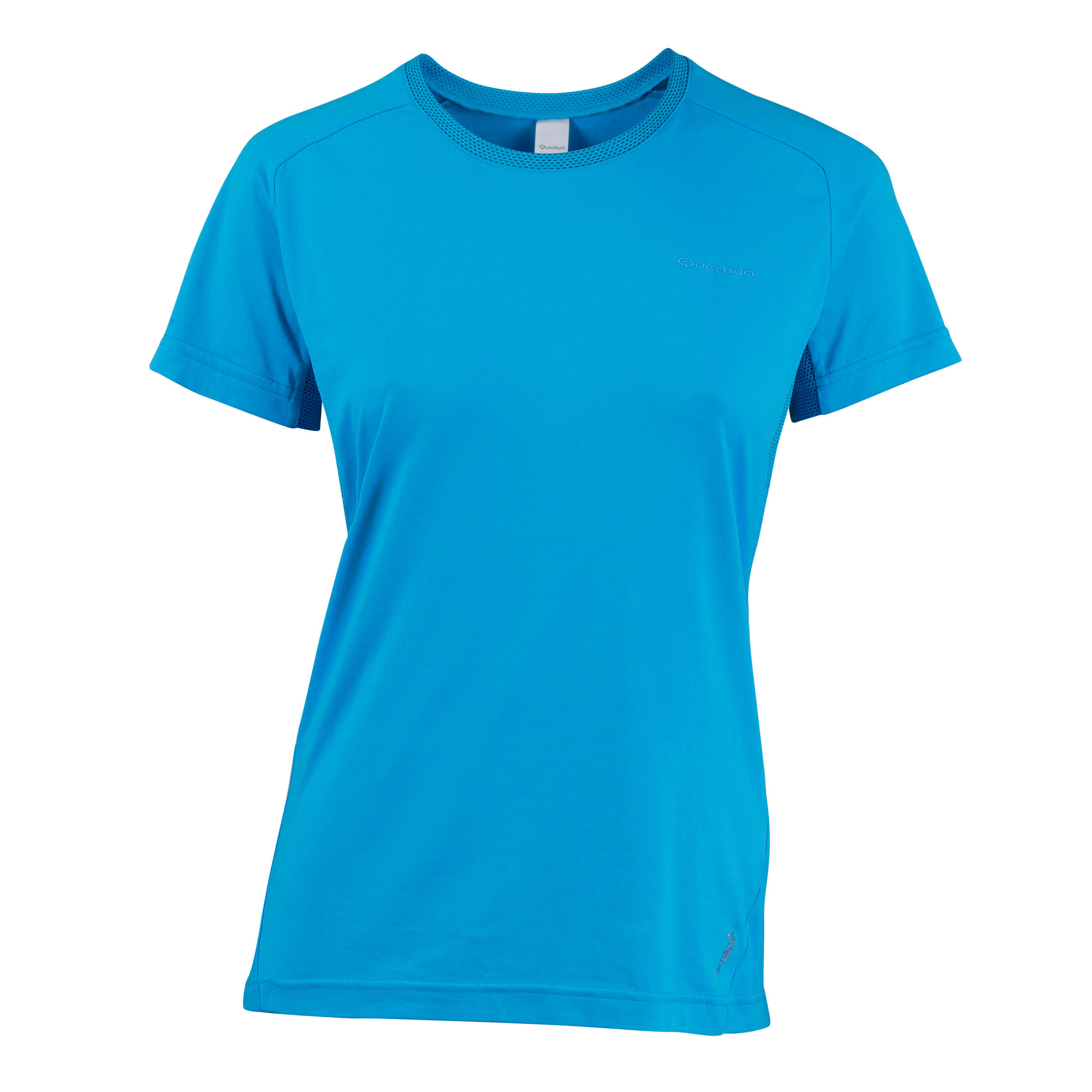 QUECHUA Techfresh 50 Women's Short-Sleeved Hiking T-Shirt - Turquoise