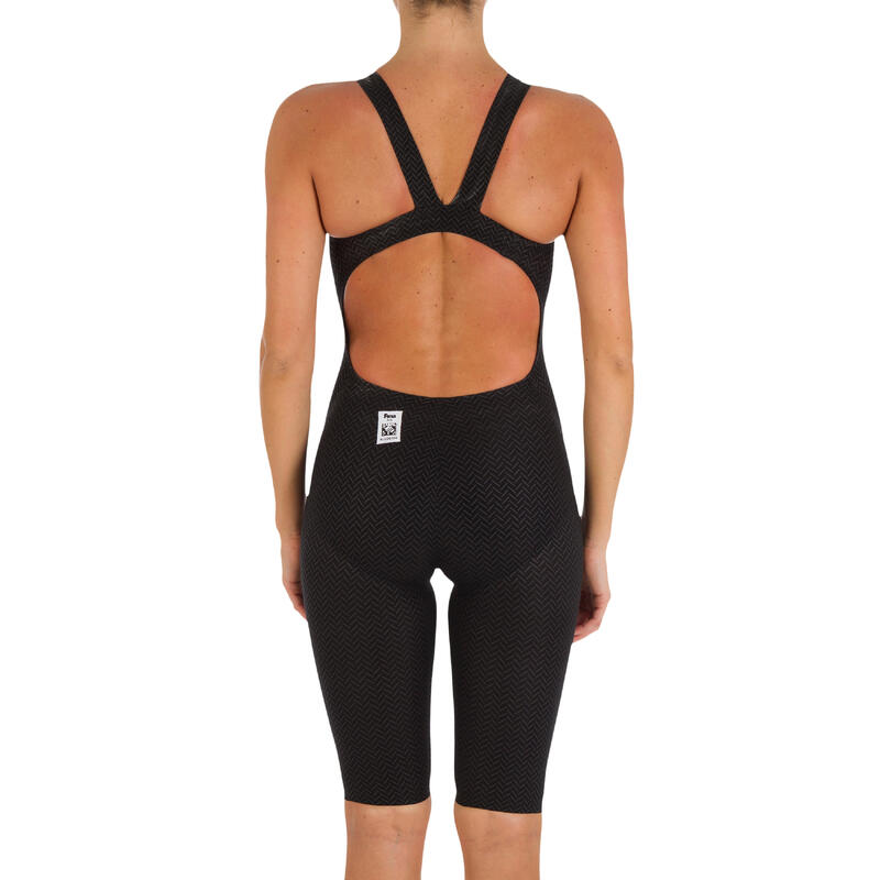 Combinaison de natation femme O JET PU NOIR