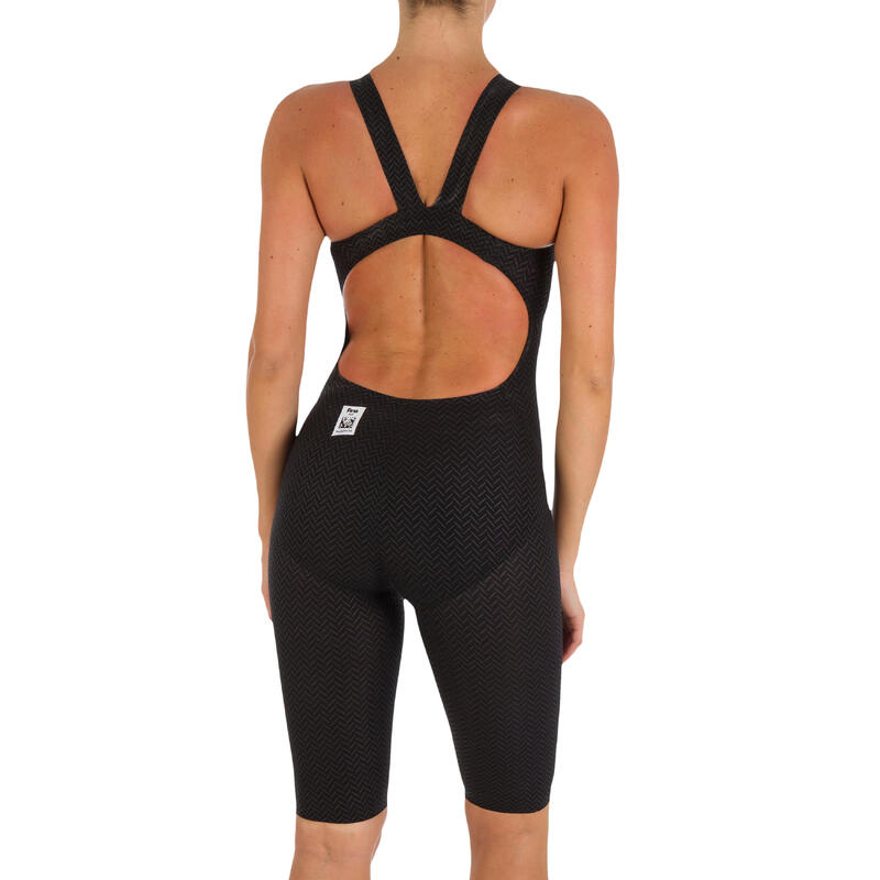 Combinaison de natation femme O JET PU NOIR