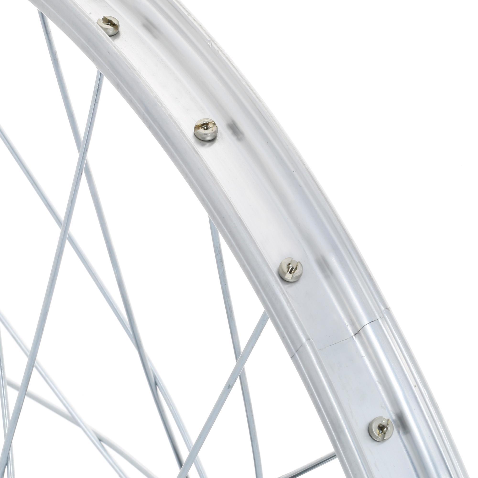 Children's 20-inch front single-wall wheel, silver