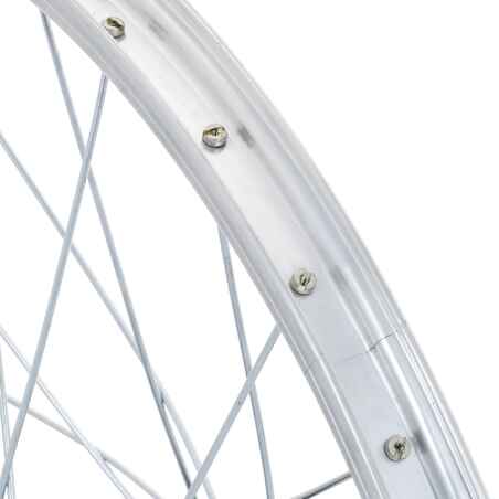 Kids' Bike Wheel 20" Front Single Wall Rim - Silver