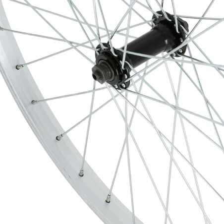 Kids' Bike Wheel 24" Front Single Wall Rim - Silver