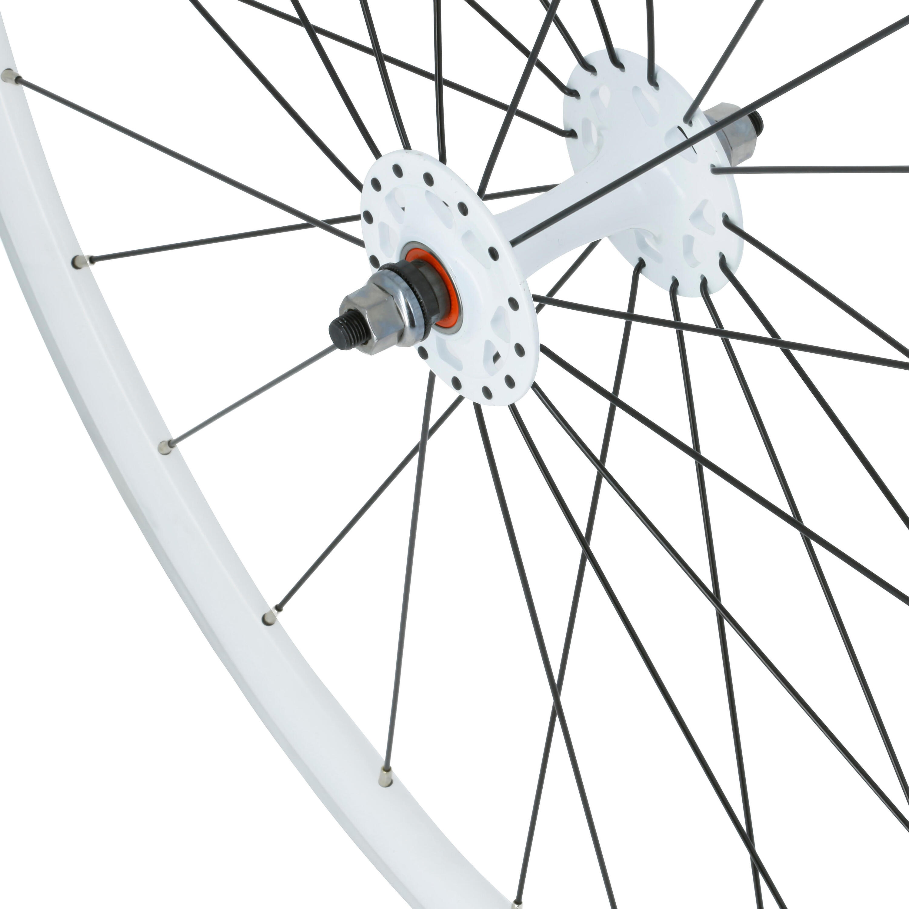 700 Fixie Front Wheel - White 2/4