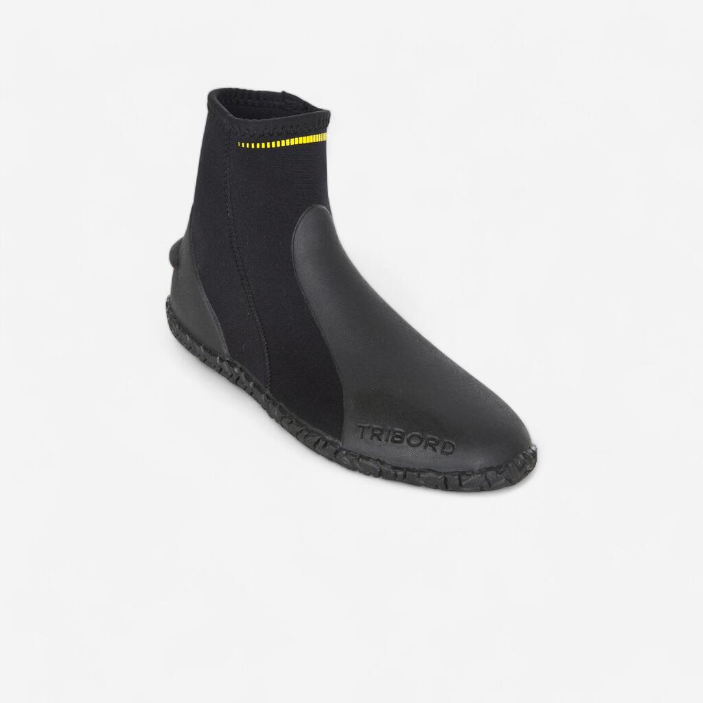 Diving booties 3 mm neoprene black