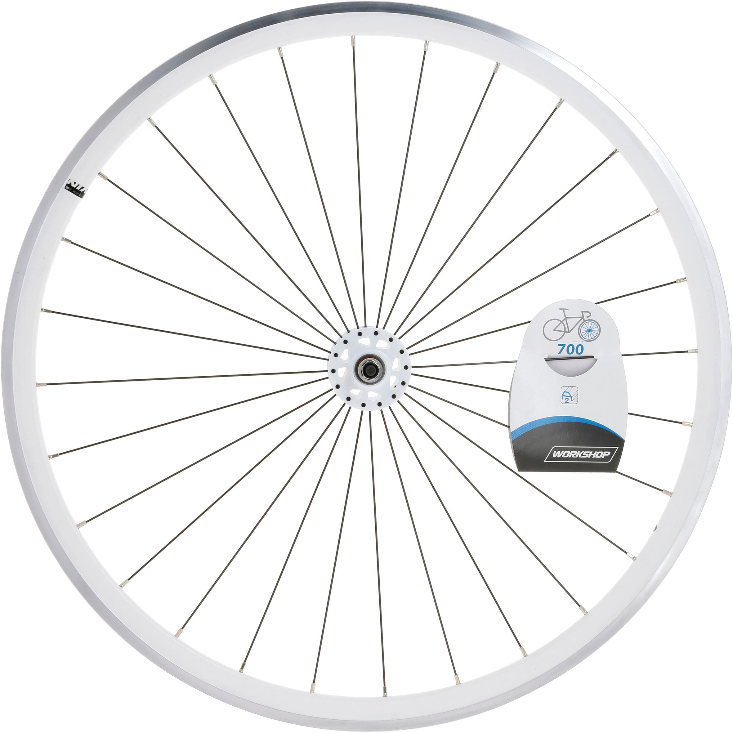 700 Fixie Front Wheel - White 4/4