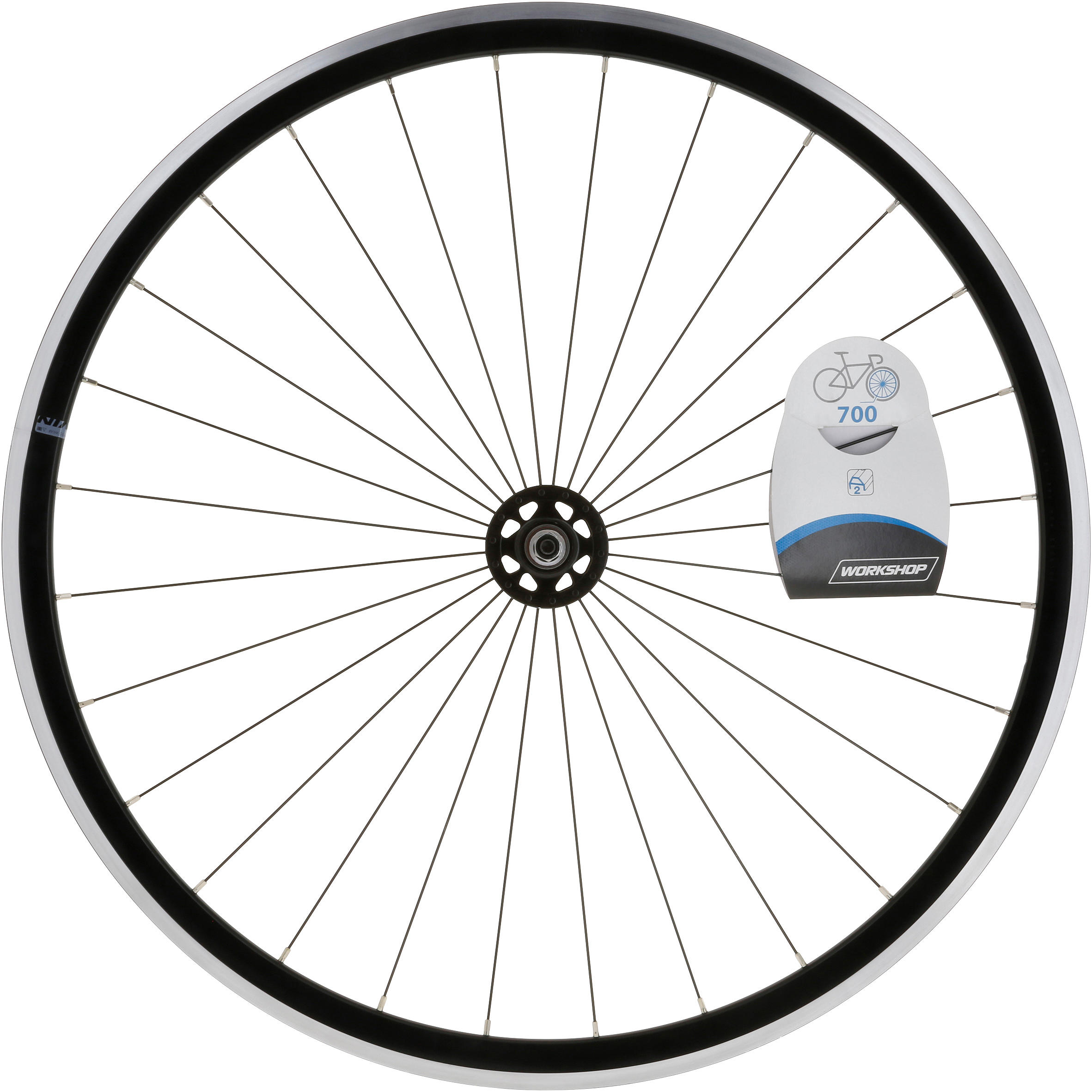 ROUE FIXIE 700 NOIR AVANT ELOPS Decathlon
