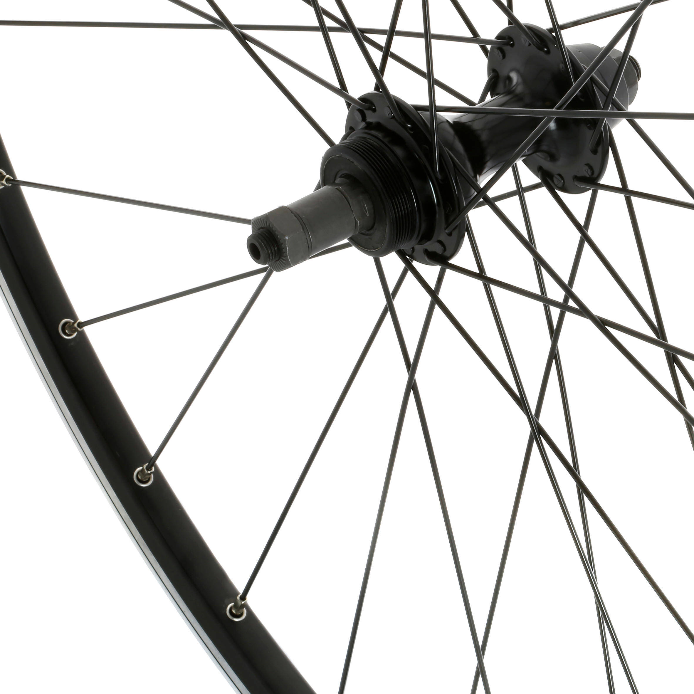 700 Bolt-On Road Bike Rear Wheel - Black -  2