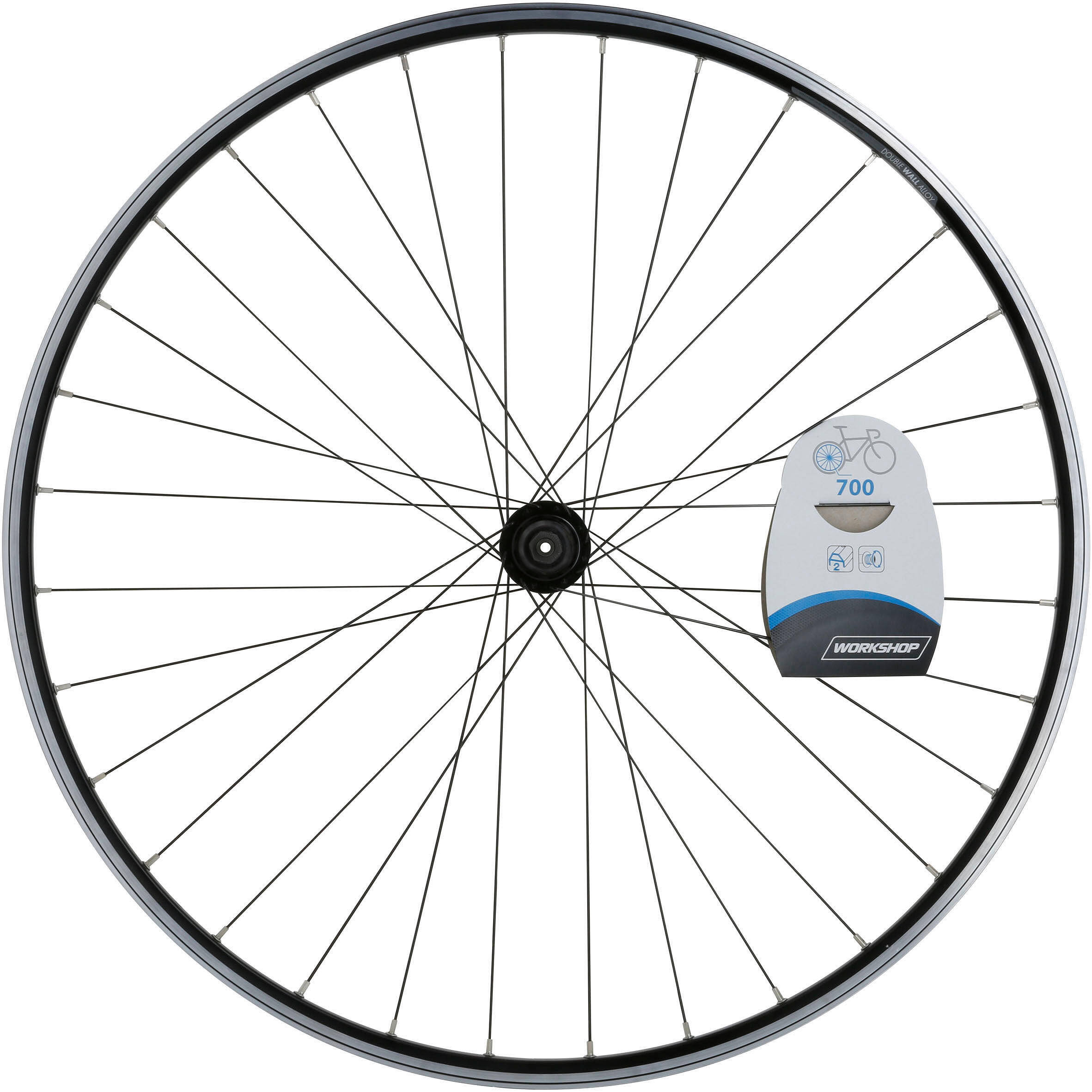 700 Bolt-On Road Bike Rear Wheel - Black -  5