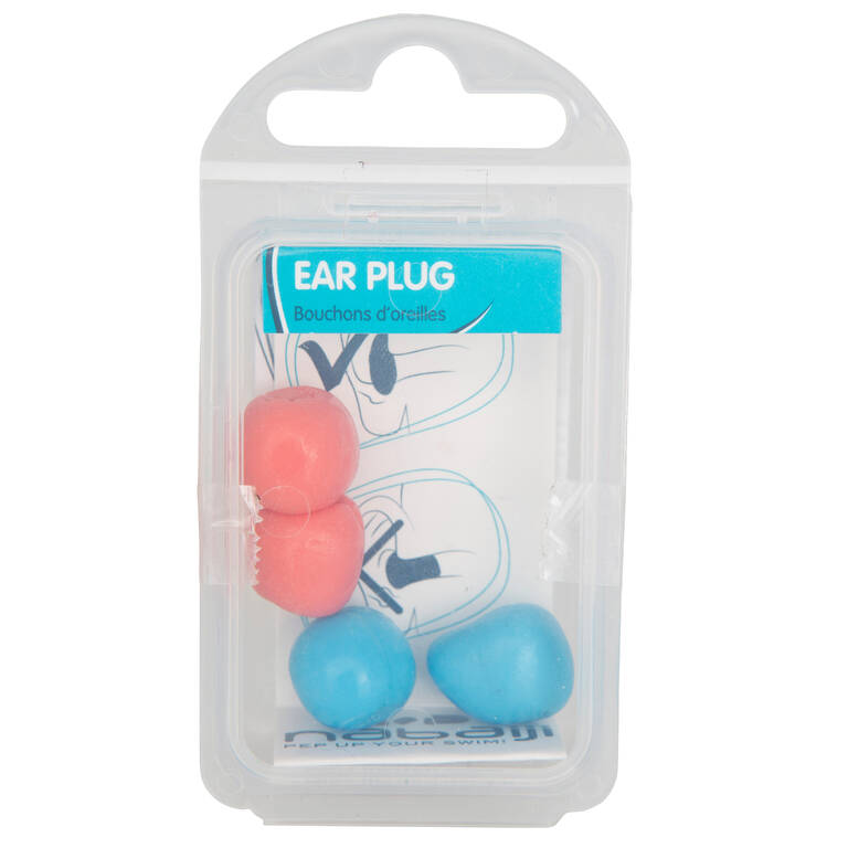 Penyumbat Telinga Renang Malleable Ear Plug - Biru Pink