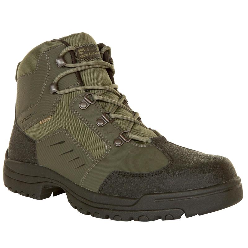 Chaussures chasse imperméables verte Crosshunt 100