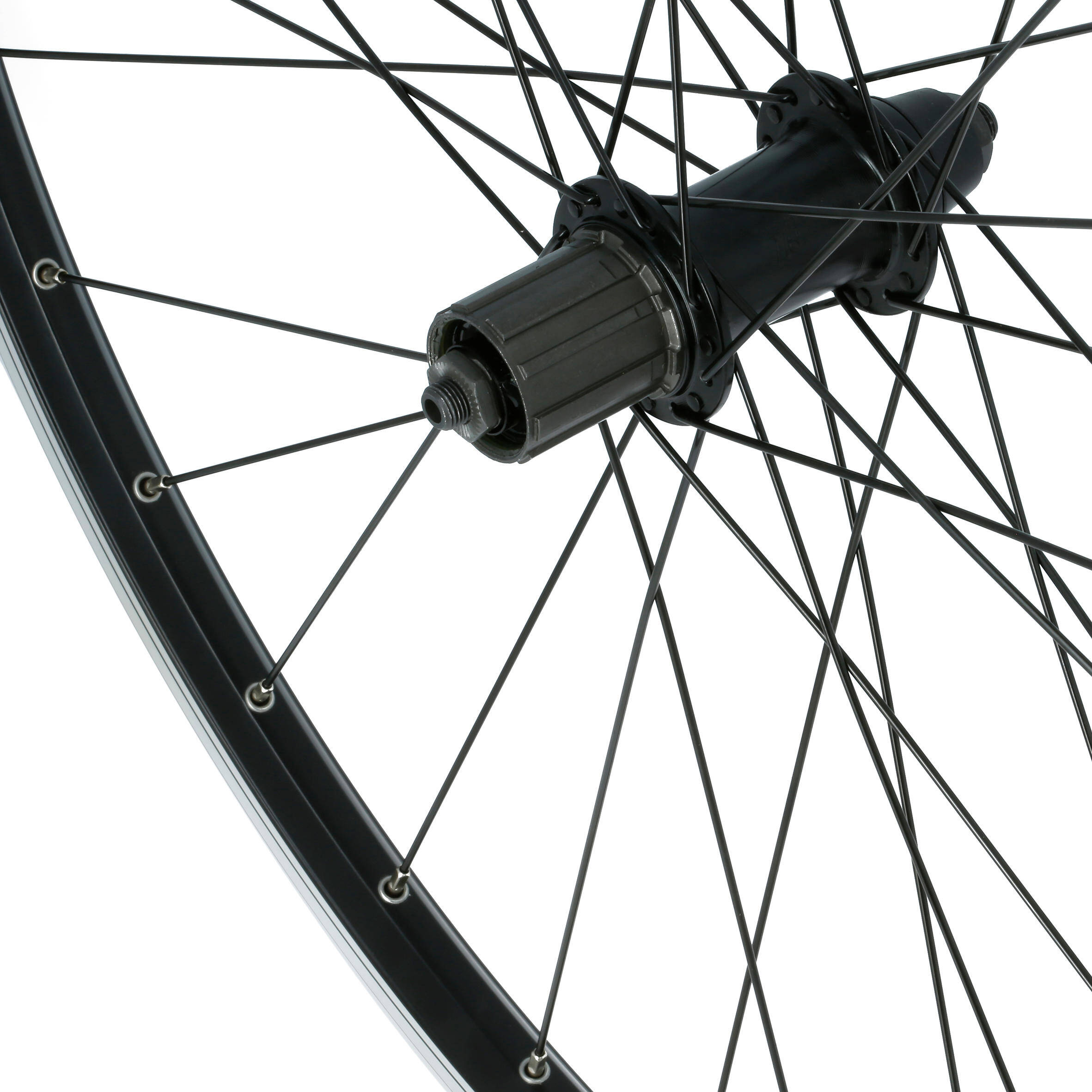 Front Wheel 28" Double Wall Rim V-Brake Quick Release Hybrid Bike - Black -  3