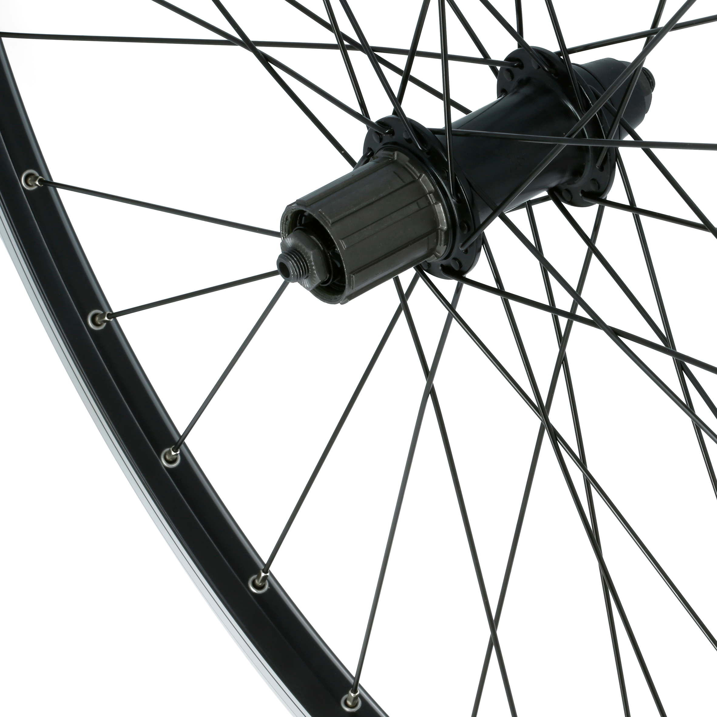 Roue Arrière Vélo 24 X 1.75 Avec Pignon 18 Dents – Aluminium/Acier, 1 Vitesse, Écrous & Rabat Inclus