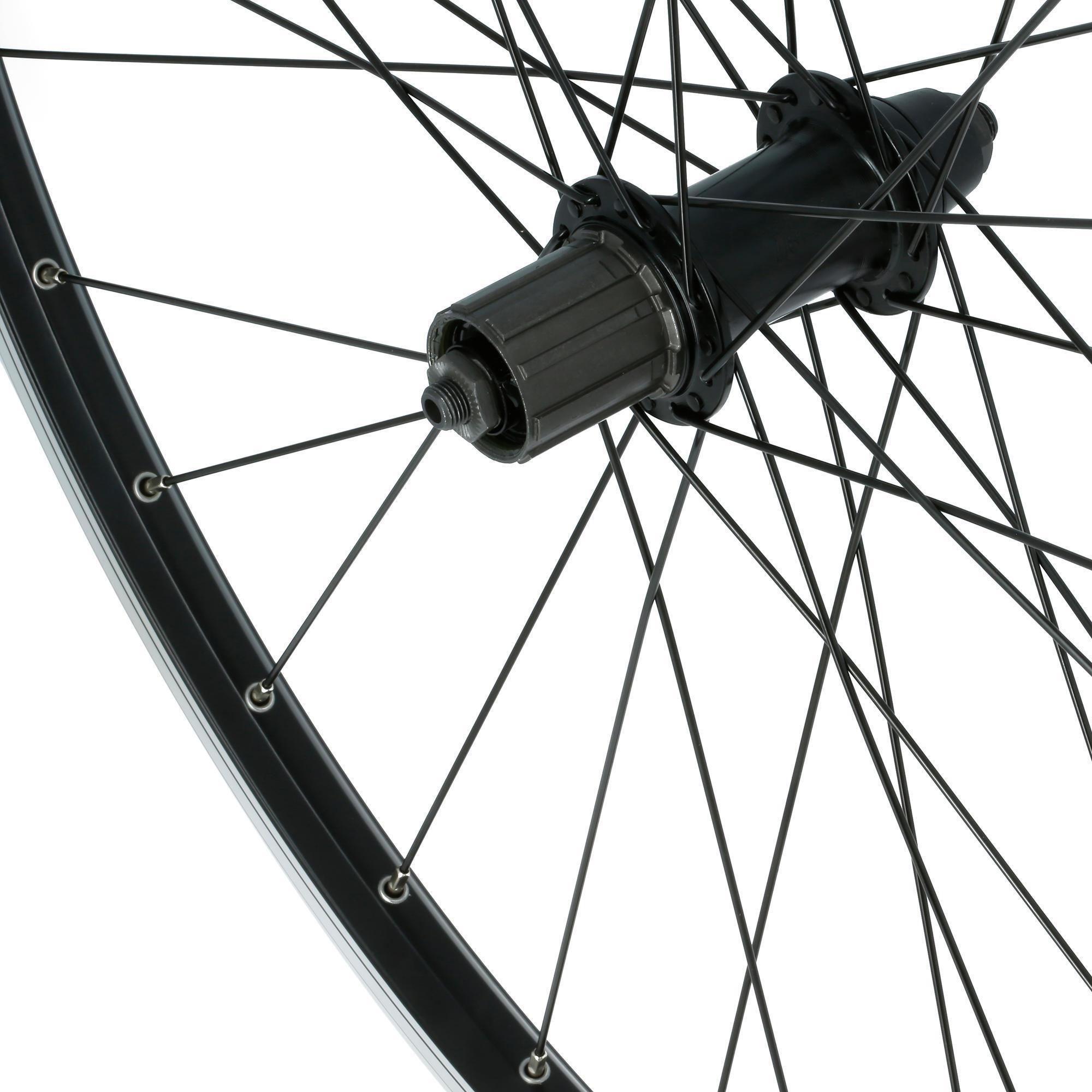 ROUE RANDONNÉE 28" K7 NOIR (DOUBLE PAROI) ARRIÈRE 2/6