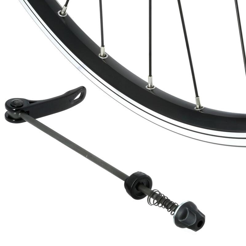 HYBRIDE ACHTERWIEL 28" /DUBBELWANDIG/Cassette/V-Brake/Quick & Release/Zwart