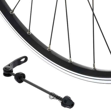 Front Wheel 28" Double Wall Rim V-Brake Quick Release Hybrid Bike - Black