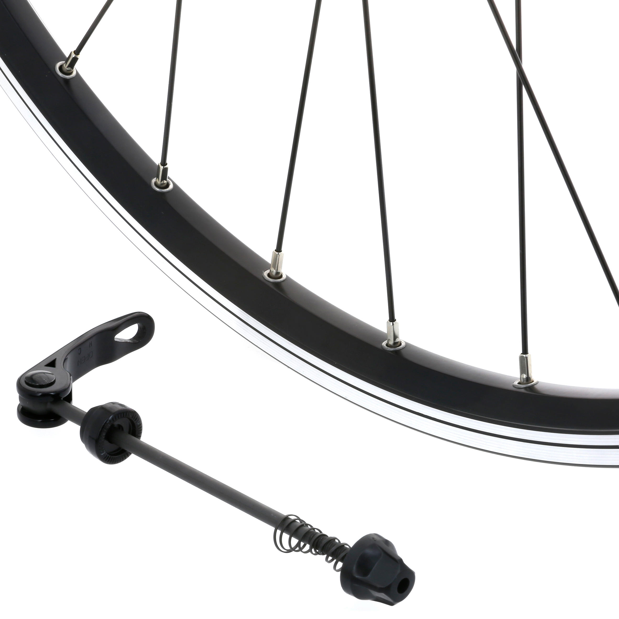 28" Double Wall Trekking Front Wheel - Black - RIVERSIDE