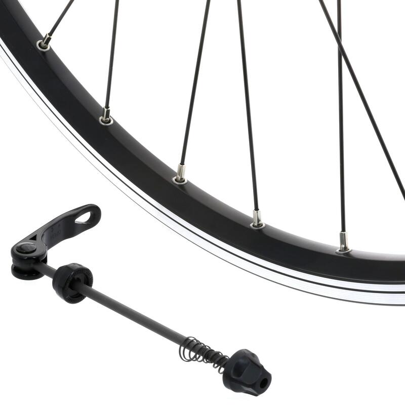 Çift Katlı Disk Frenli Hibrit Bisiklet Ön Jantı - 28" - Siyah