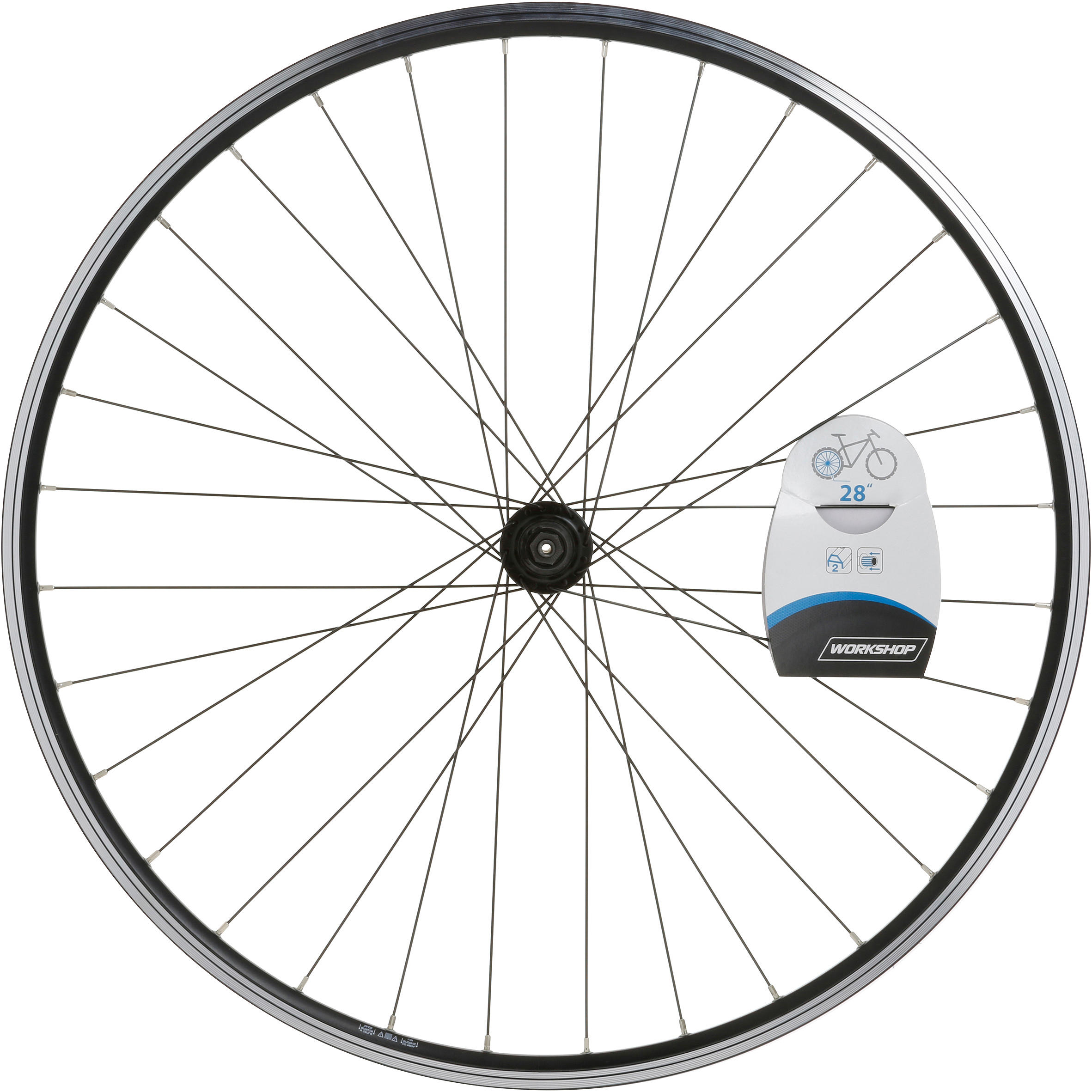 ROUE RANDONNÉE 28" K7 NOIR (DOUBLE PAROI) ARRIÈRE 5/6