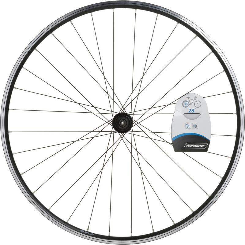 ROUE VTC 28" /Arrière /Double Parois /Cassette /V-Brake /Quick&Release/ Noire