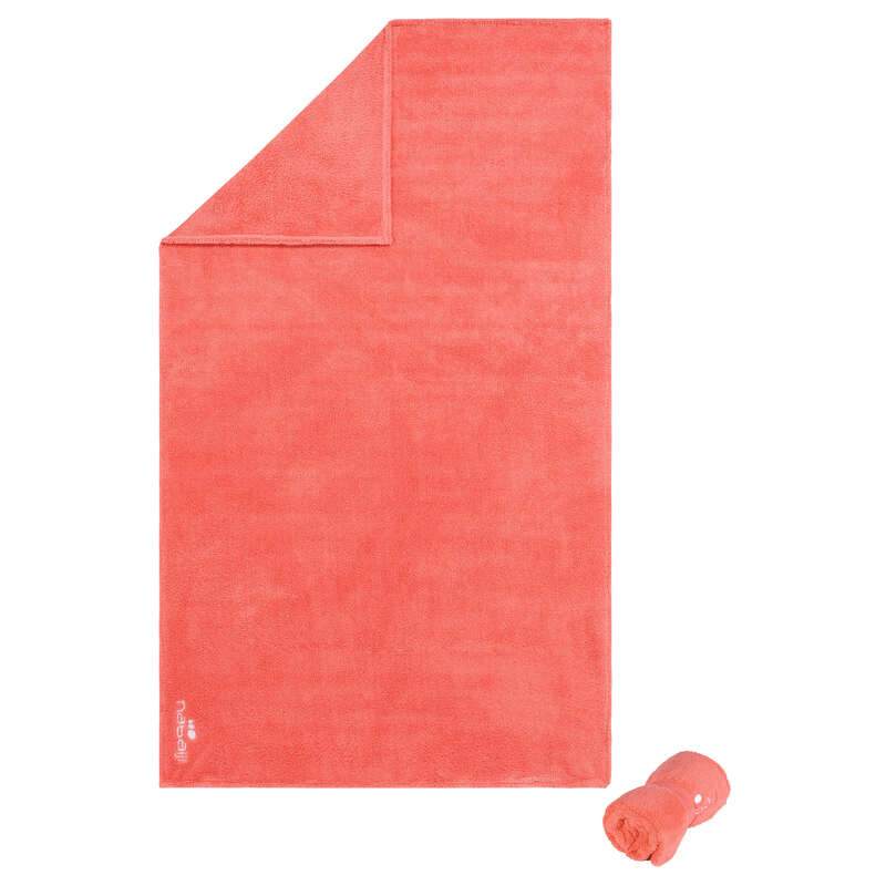 NABAIJI Microfibre towel soft size L 80 x 130 cm - Orange...