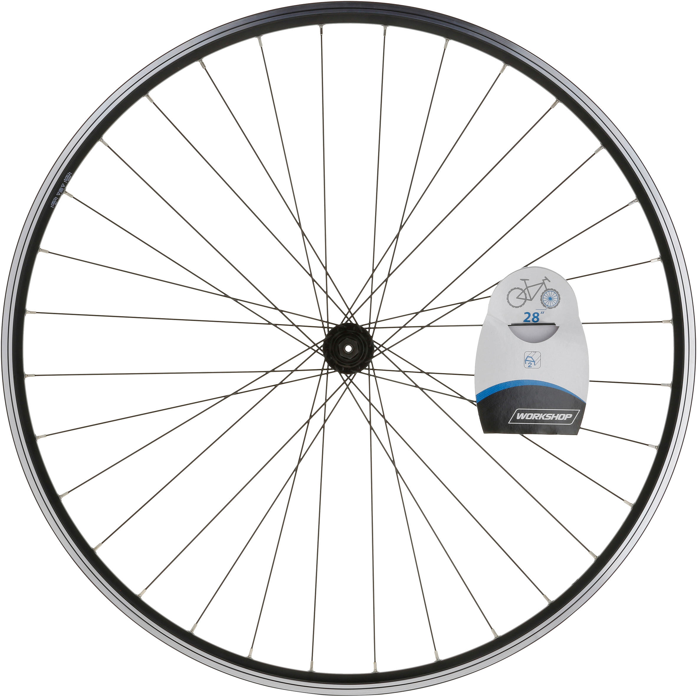 28" Double Wall Trekking Front Wheel - Black - RIVERSIDE