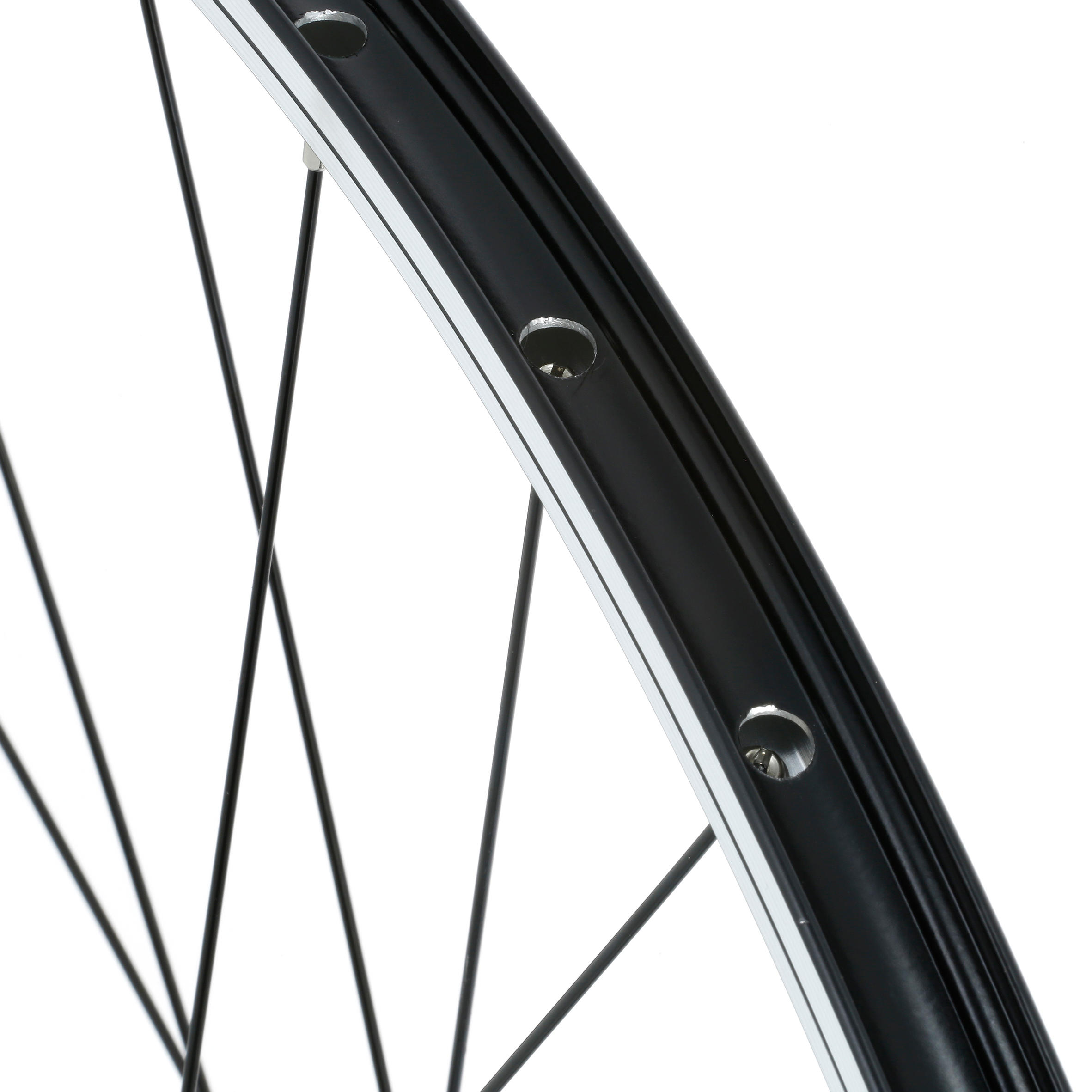 ROUE RANDONNÉE 28" NOIR AVANT (DOUBLE PAROI) 4/5