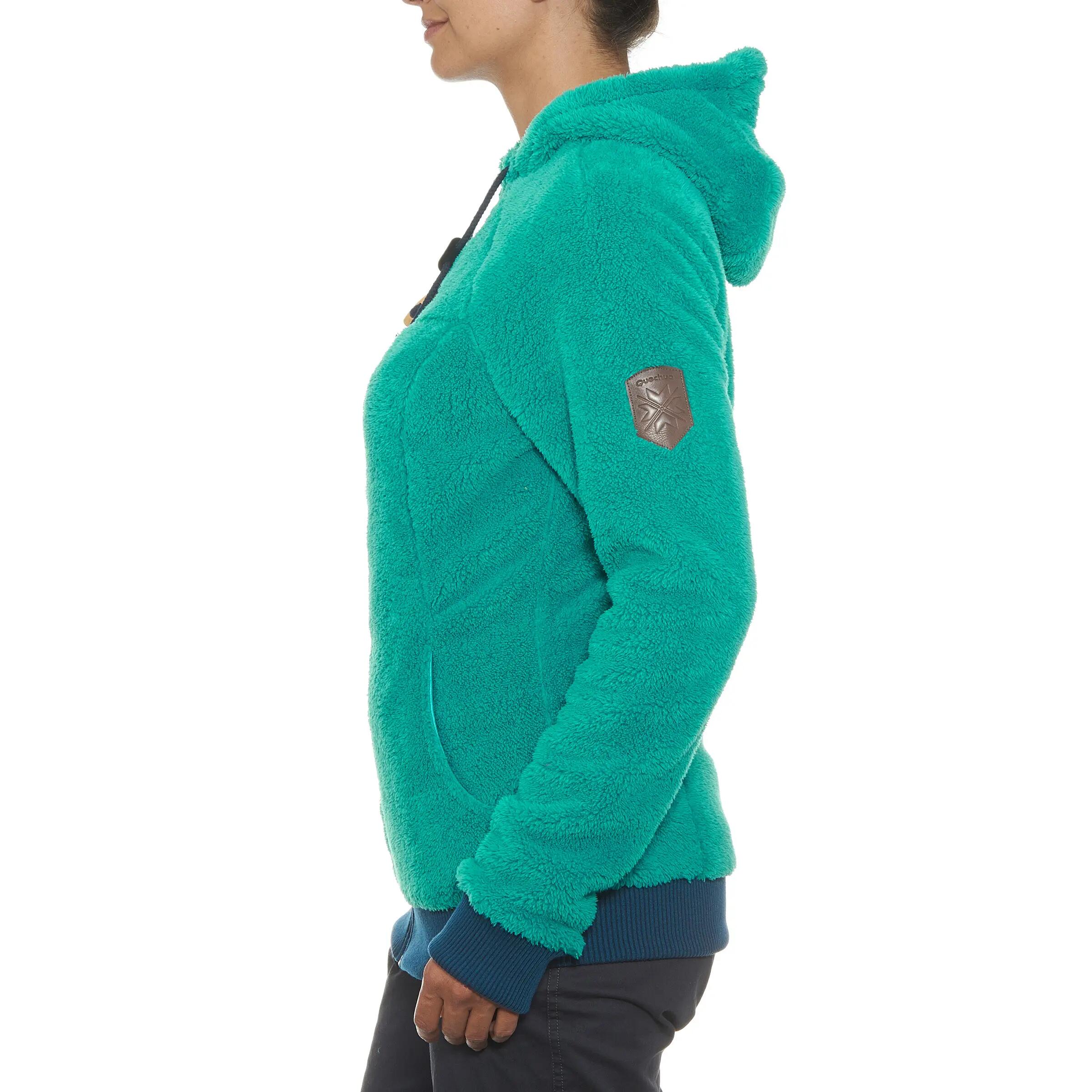 Arpenaz 700 women's hiking pullover - green 18/19