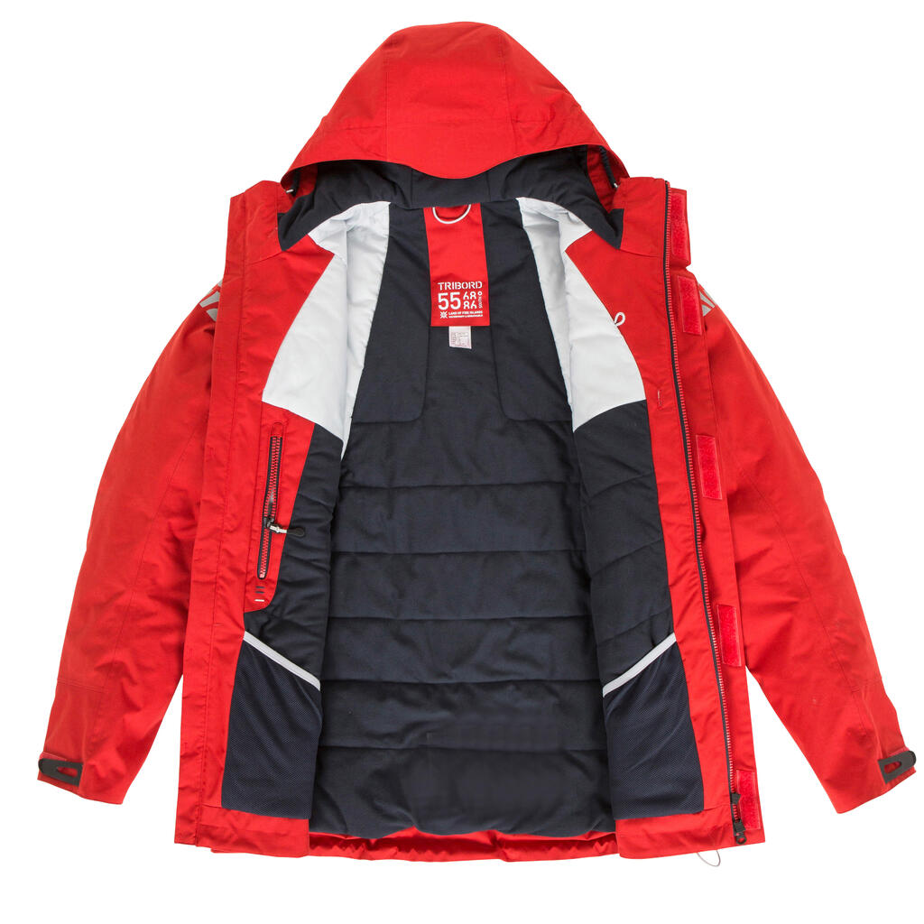 Segeljacke warm Inshore Herren rot