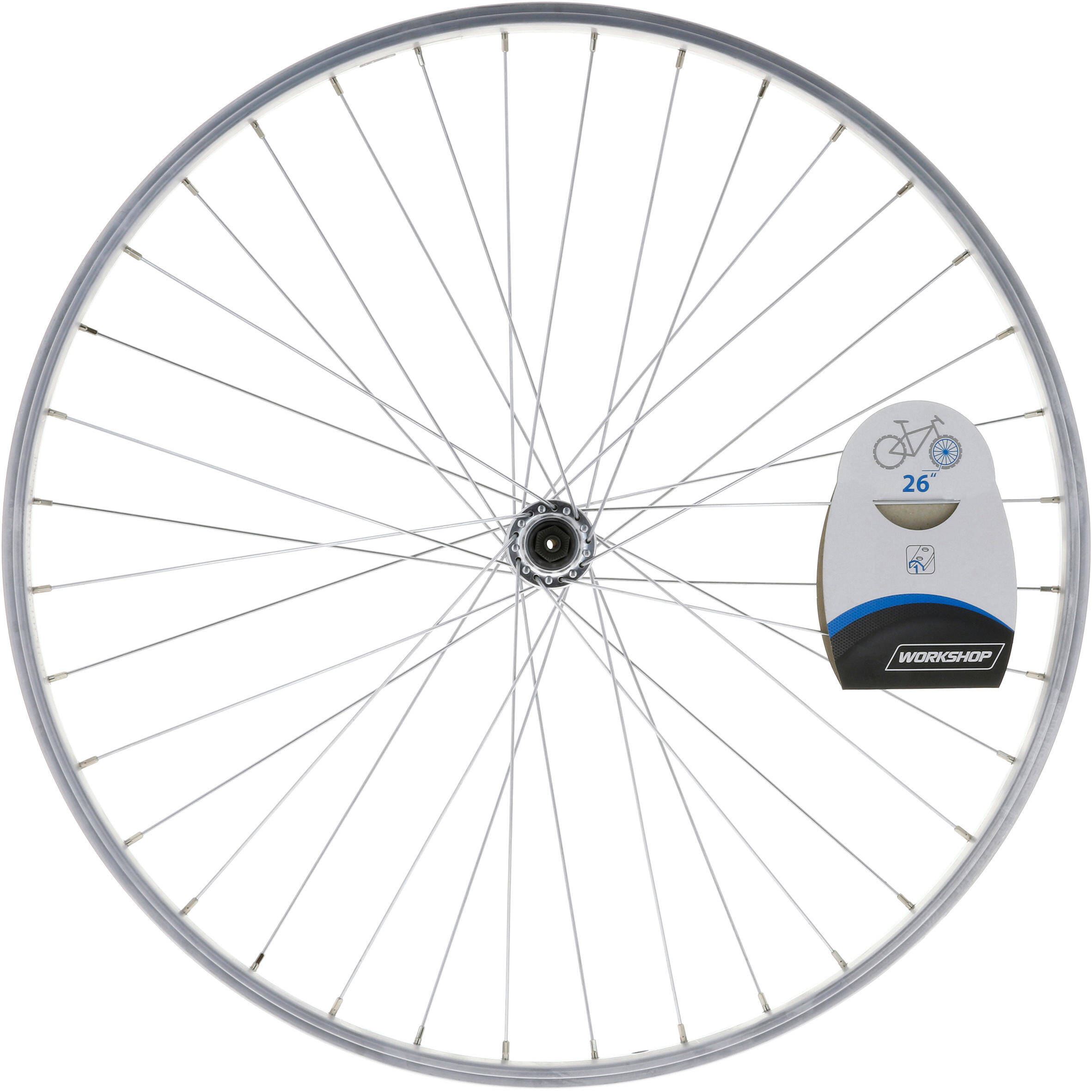 26" Mountain Bike Single-Walled Front Wheel V-Brake + Quick Release -  4