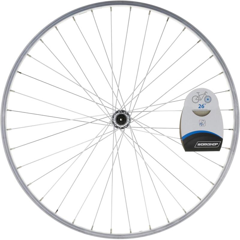 Koło do roweru MTB Rockrider 26" przednie jednokomorowe do V-brake QR