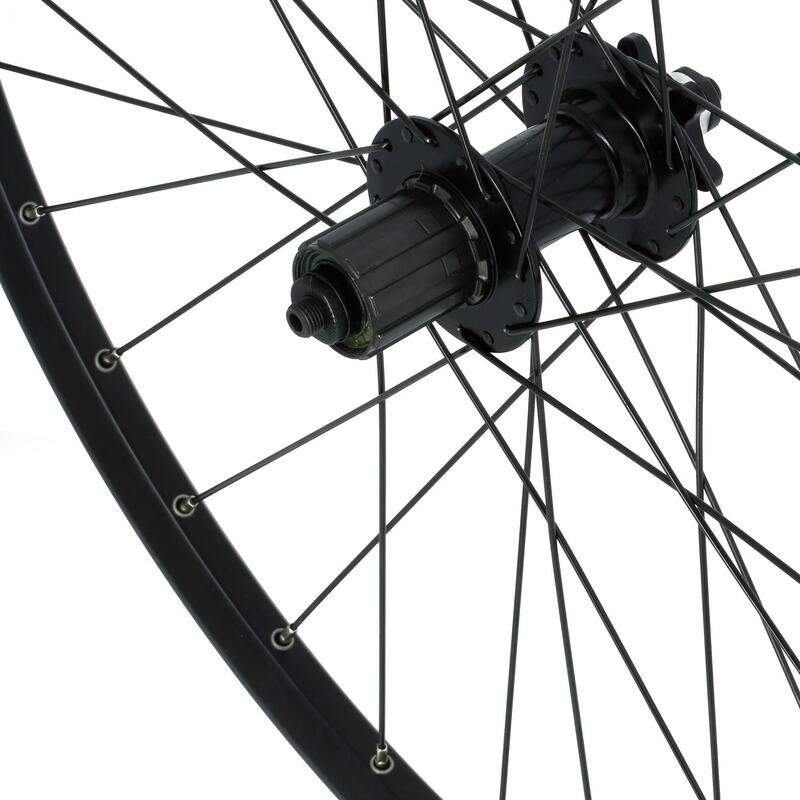 RODA TRASEIRA BTT 26" PAREDE DUPLA TRAVAGEM DISCO DE CASSETE E APERTO RÁPIDO