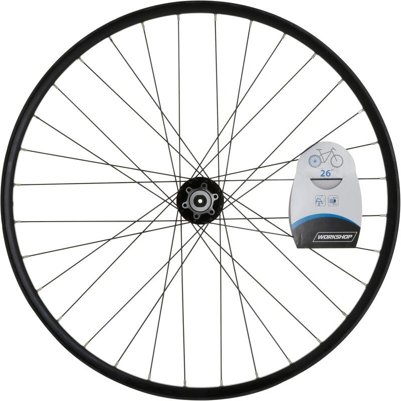 Hinterrad MTB 26" Hohlkammerfelge Scheibenbremse Zahnkranzpaket Schnellspanner 