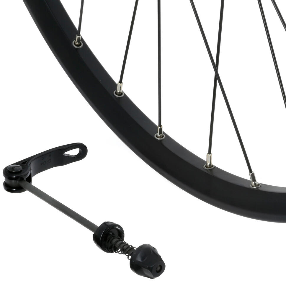 Koło do roweru MTB Rockrider 26"  przednie dwukomorowe do tarczy oś wydrążona i QR