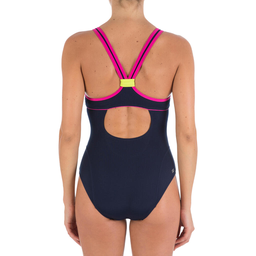 Badeanzug Dary Flow Damen blau/rosa