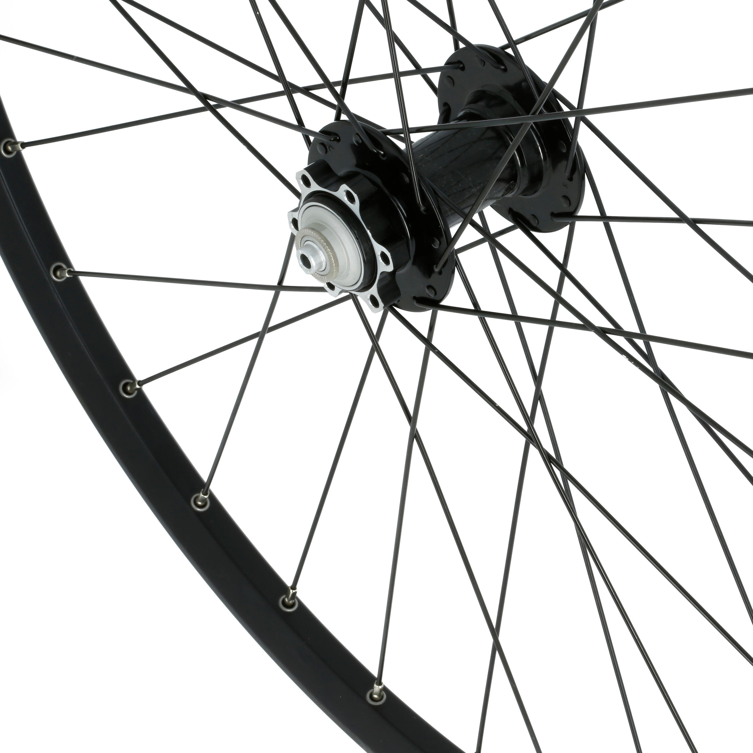 Rueda Bicicleta MTB 26" Delantera Disco Doble Pared Negro 2/5