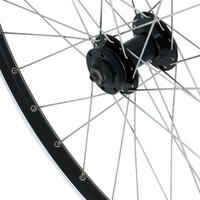 Rueda Bicicleta MTB 26" Delantera Disco / V-Brake Doble Pared Negra