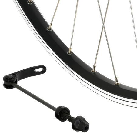 Переднє колесо для гірського велосипеда 26" з дисковими гальмами/V-Brake - Чорне