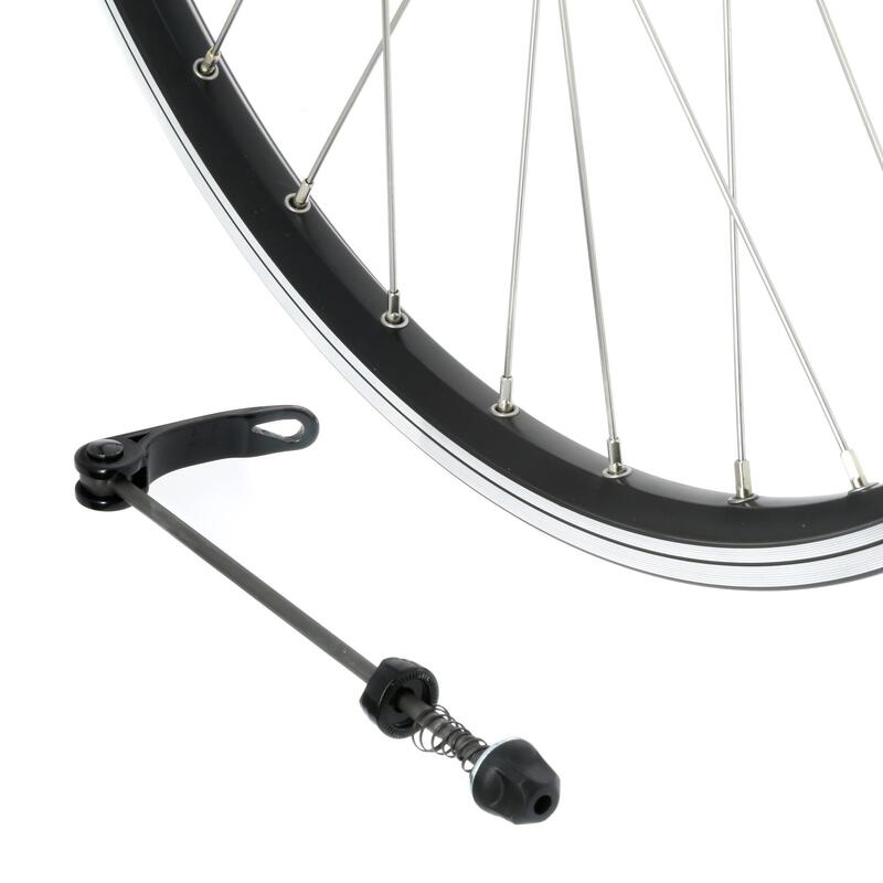 ACHTERWIEL VOOR MTB 26" DUBBELWANDIG SCHIJFREM/V-BRAKE MET CASSETTE EN QR