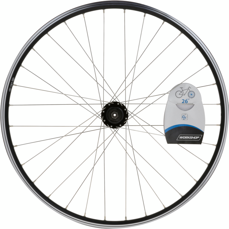 ROUE VTT AVANT 26 DOUBLE PAROI FREINAGE DISQUE V BRAKE ET ATTACHE RAPIDE pour les clubs et collectivites Decathlon Pro