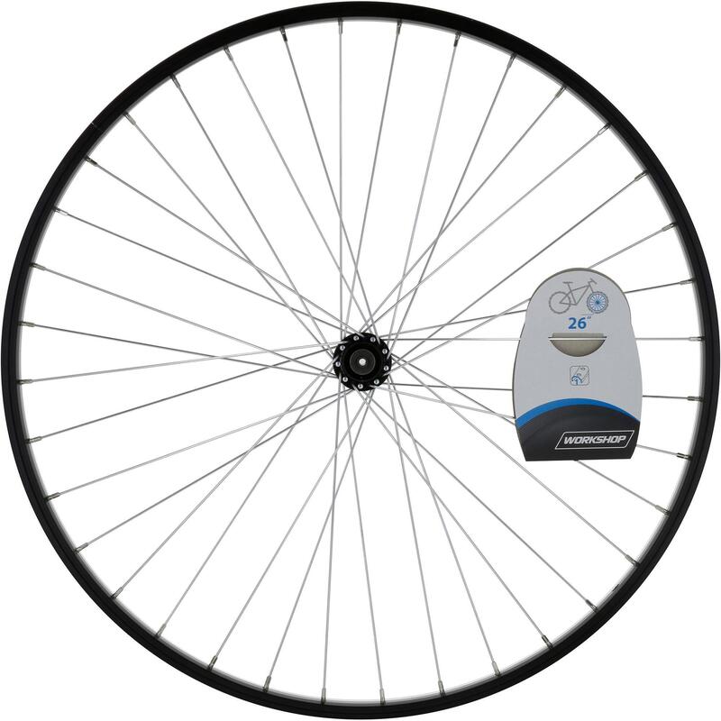 Přední 26" kolo na horské kolo, jednostěnný ráfek, brzdy V-Brake, rychloupínák