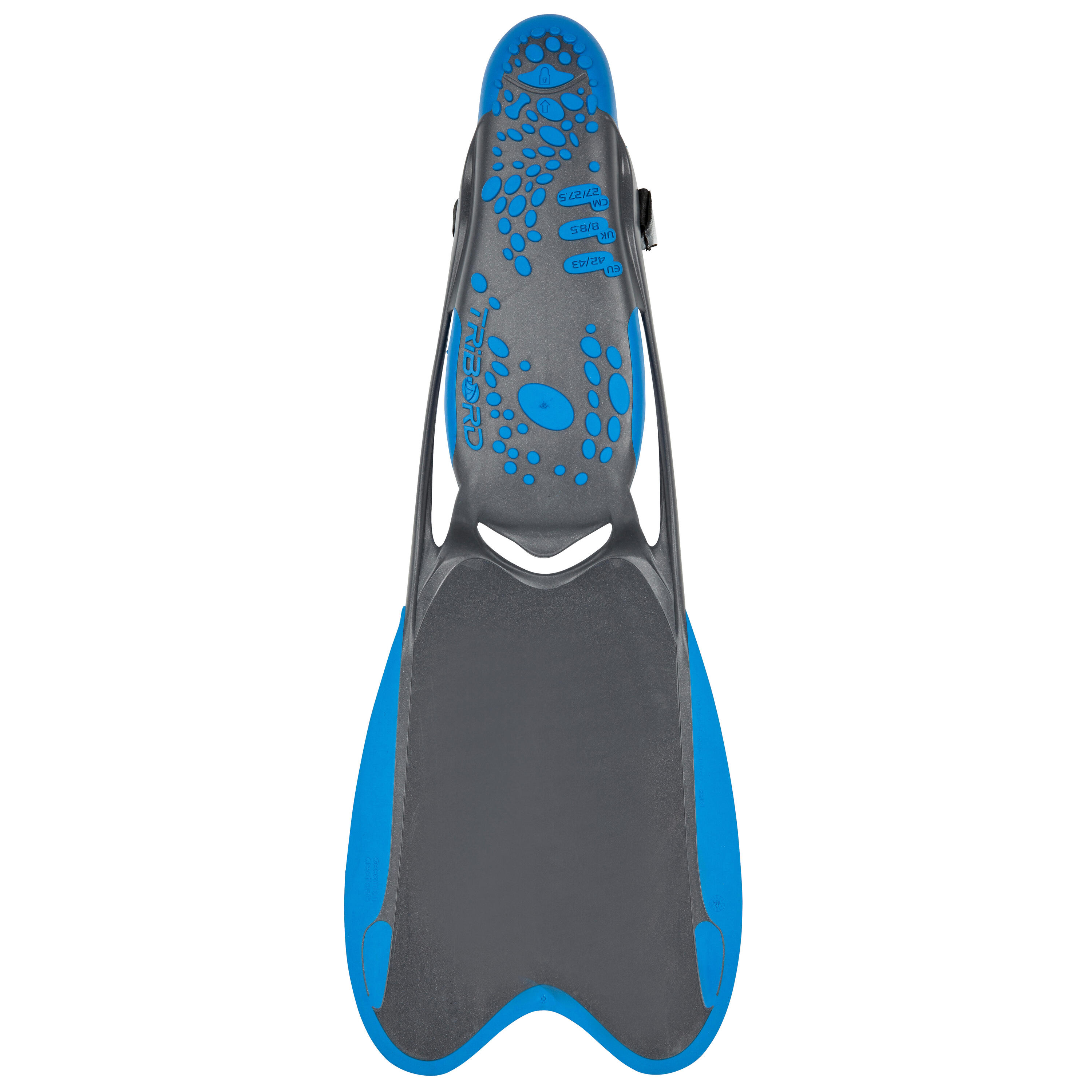 R'Gomoove snorkelling fins - grey blue 5/12