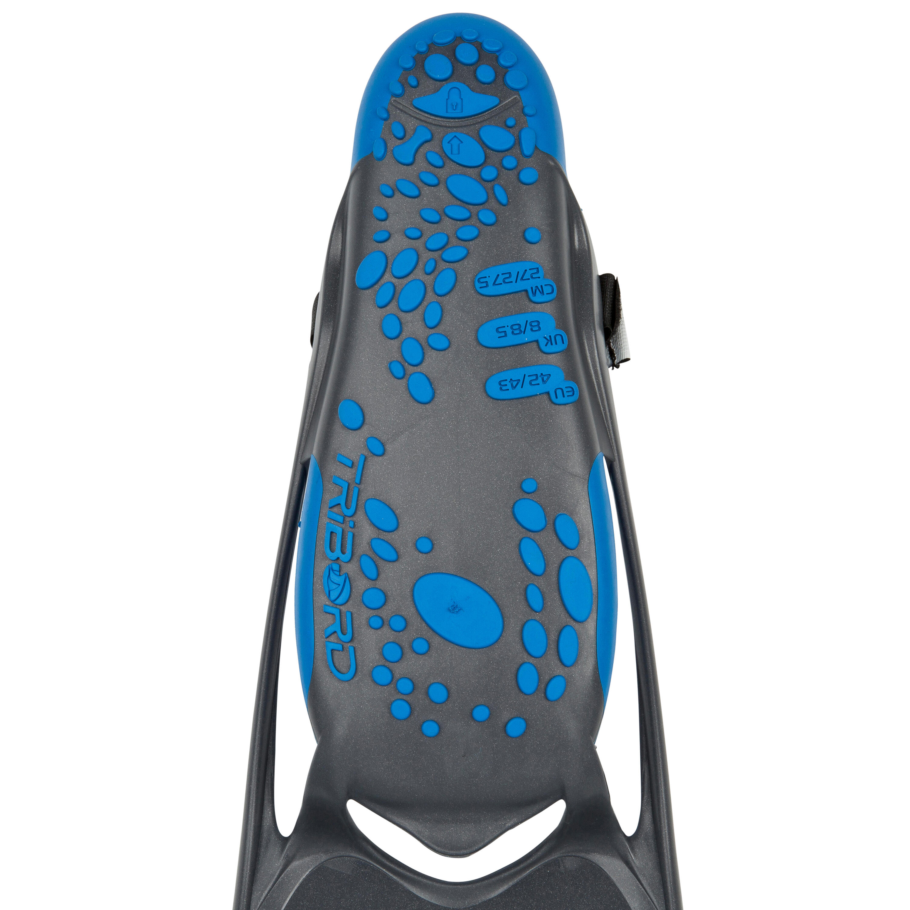 R'Gomoove snorkelling fins - grey blue 10/12
