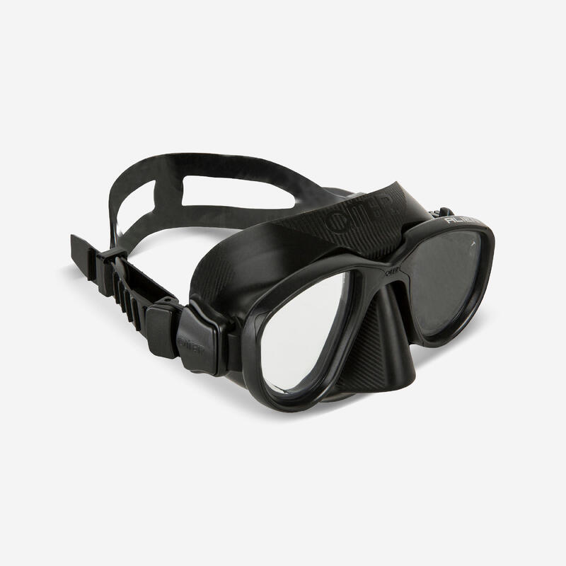 Duikbril voor harpoenvissers die vrijduiken Alien zwart
