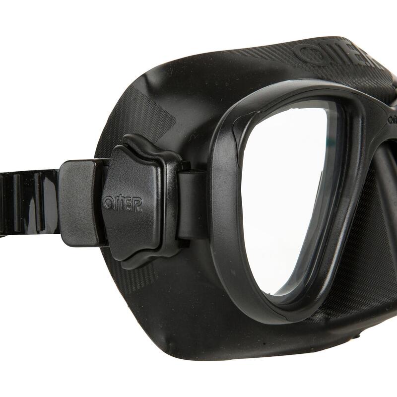 Masque de chasse sous-marine en apnée Alien noir