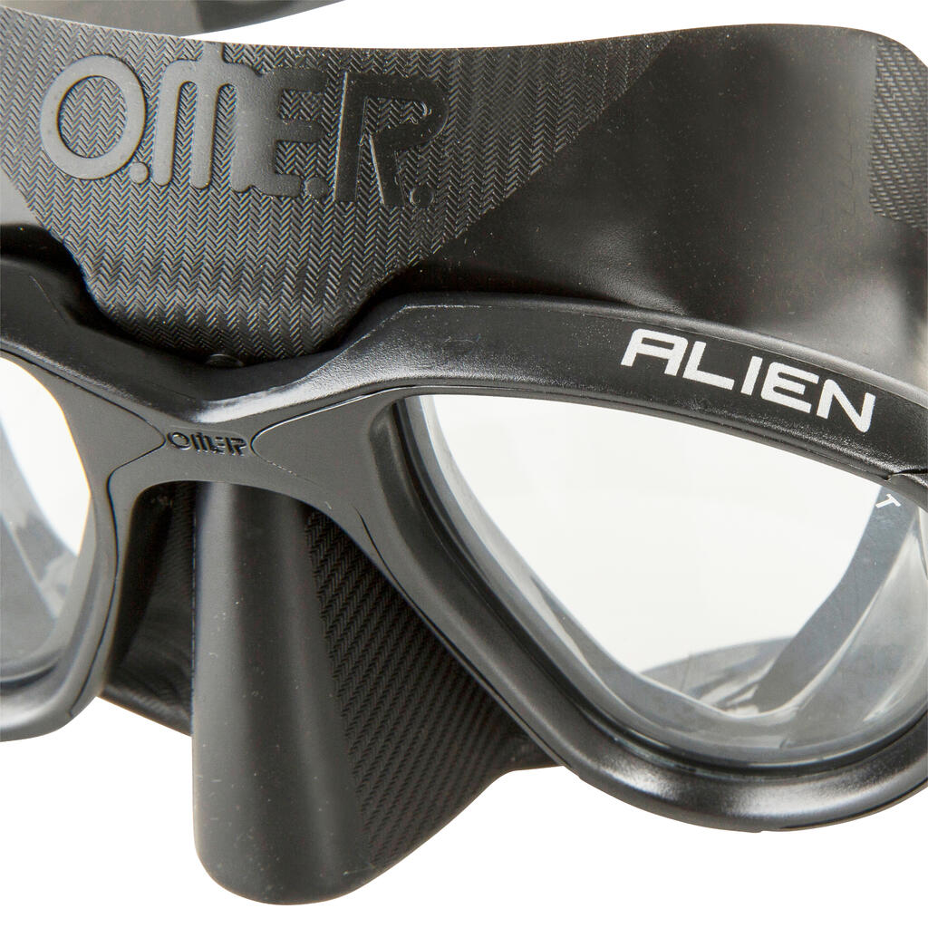 Freediving Spearfishing Mask Alien - Black