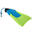 Palmes bodyboard 500 verte bleue avec leash